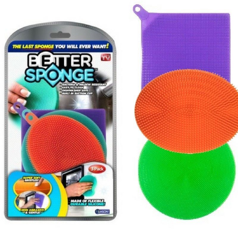 Силиконовая губка для мытья. Better Sponge набор универсальных силиконовых губок. Силиконовая губка для мытья посуды. Щетка с губкой для мытья посуды. Набор щеток better Sponge, силикон, разноцветный.